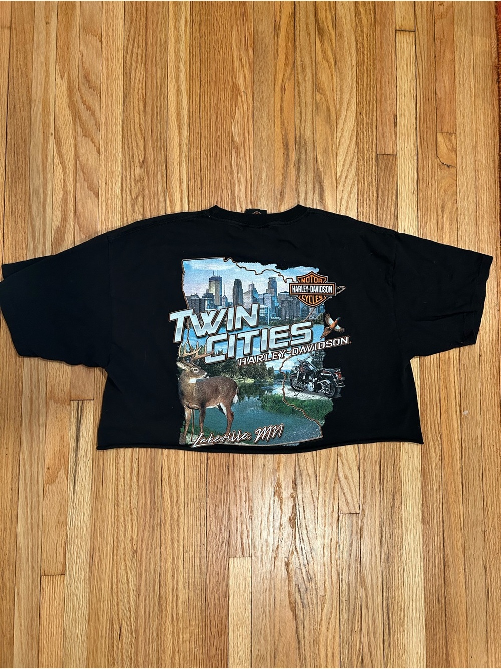 Harley-Davidson Black Tee with Minnesota Logo
